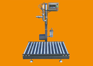 100W Weighing Filling Machine , Iron Semi Automatic Drum Filling Machine