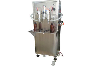 Liquid Quantitative Filling Machine , Double Plastic Bottle Semi Automatic Filling Machine